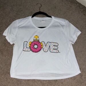 THE SIMPSONS Cropped Love Shirt